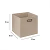 Box / Krabice do regálu 31x31cm hladký béžový tmavý Náhled obrázku produktu 7