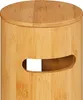 Portarotoli Relaxdays, 4 rotoli, bambù, A x P: 42 x 14,5 Anteprima dell’immagine prodotto 7