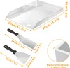 TRMLBE BBQ Plancha Plaque de gril 30 x 40 cm en acier Voir les images du produit 2