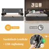 MODFU Boxspringbett Hydraulisches Komplett Set 160 x 200 cm Produktbild-Vorschau 9