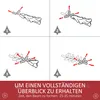 Umělý vánoční stromek HOMCOM, 180 cm, s umělým sněhem, do Náhled obrázku produktu 5