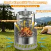 ROSEJANE 3-in-1 Raucharm Feuerstelle aus Edelstahl 20 cm, Produktbild-Vorschau 5
