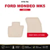 DURBAN Beige Velours-Fußmatten vorne für Ford Mondeo MK5 Produktbild-Vorschau 17