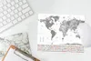 MuchoWow® Mauspad Mousepad Weltkarte - Flagge - Schwarz - Produktbild-Vorschau 5