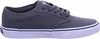 A side view of a single gray Vans shoe against a white background. Produktbild-Vorschau