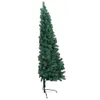 vidaXL Semi-sapin de Noël artificiel éclairage boules vert Voir les images du produit 5