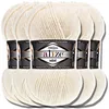 Alize 5x 100g Superlana Midi Wolle, Uni, Häkeln, Stricken Produktbild-Vorschau 1