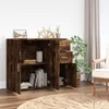 vidaXL Příborník kouřový dub 91x29,5x75 cm výrobek ze dřeva Náhled obrázku produktu 3