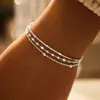 Mehrreihiges Armband Damen silberfarben – eleganter Produktbild-Vorschau 1