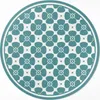 Florales Kachelmuster– Vinyl Küchenteppich – fi 80cm – Produktbild-Vorschau 1