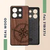 kwmobile Handyhülle für Xiaomi Redmi Note 13 5G Hülle Holz Produktbild-Vorschau 4