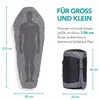 Steinwood Premium Schlafsack koppelbar extra breit 3-4 Produktbild-Vorschau 5