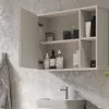 Koupelnová skříňka se zrcadlem Vicco Leano Bílá 80 x 60 cm, Náhled obrázku produktu 5