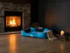 Grand lit pour chien et chat 75 x 65 bleu - Kingdog taille Voir les images du produit 3