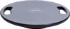 A gray balance board with black handles and base, shown from a slightly elevated angle against a white background. Produktbild-Vorschau