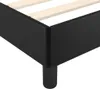 vidaXL Bettgestell Schwarz 90x200 cm Kunstleder Produktbild-Vorschau 6