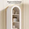Libreria curva Tribesigns alta 190 cm, libreria aperta a 6 Anteprima dell’immagine prodotto 4