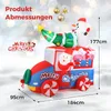 COSTWAY 177cm nafukovacia vianočná dekorácia, LED Father Náhľad obrázku produktu 3