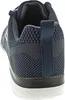 The back view of a navy blue Skechers shoe. Produktbild-Vorschau