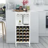 COSTWAY Vinotéka na 20 lahví, dřevěný stojan na víno s Náhled obrázku produktu 2