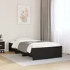 vidaXL Bettgestell Schwarz 90x190 cm Holzwerkstoff Produktbild-Vorschau 2