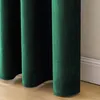 Samtvorhang mit Ösen 250x140cm grün Ringe Samt fertig dick Produktbild-Vorschau 8