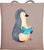 Mr. & Mrs. Panda Schultasche Pinguin Buch - Braun Pastell - Produktbild-Vorschau 1