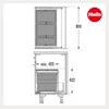 Poubelle Hailo 10000227 Triple XL 800 28/28/18 litres gris Voir les images du produit 4