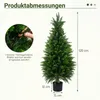 COSTWAY, sada 2 ks umelých cédrov, 120 cm, umelá cédrová Náhľad obrázku produktu 3