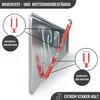 2 Kennzeichenhalter rahmenlos 4 mm flach Produktbild-Vorschau 2