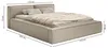 Selsey Tilves Slim – Polsterbett 140x200 mit Bettkasten und Produktbild-Vorschau 5