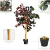 COSTWAY pianta artificiale 120cm, albero artificiale per Anteprima dell’immagine prodotto 3