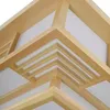 Japonská stropní lampa Dřevo LED lampa s dálkovým ovládáním Náhled obrázku produktu 5