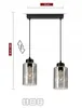 Luxolar Led Pendelleuchte - Hängelampe 2 flammig schwarz Produktbild-Vorschau 2