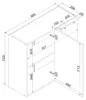 Küchenhängeschrank 80 cm - Eiche Artisan und Graphit - Produktbild-Vorschau 7