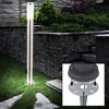 LED Stehleuchte mit Erdspieß, Edelstahl silber, H 110 cm Produktbild-Vorschau 3