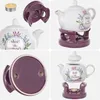 KADAX Théière 1L avec réchaud Set, Cafetière en porcelaine Voir les images du produit 9