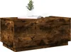 vidaXL Table basse avec lampes LED chêne fumé 90x50x40 cm Voir les images du produit 10