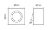 LED line Plafonnier CUBO MIDI Spot encastré Luminaire Voir les images du produit 2