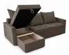 AX LIVING Ecksofa ELIF Braun mit Schlaffunktion L-Form, Produktbild-Vorschau 4