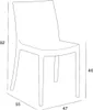 Moderner stapelbarer Bar-Garten-Restaurant-Stuhl Matrix Produktbild-Vorschau 7