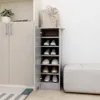 vidaXL Skříňka na boty Concrete Grey 32x35x92 cm Dřevěný Náhled obrázku produktu 2