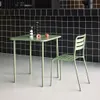 sweeek - Gartentisch aus Stahl 2 Plätze - Grün Produktbild-Vorschau 4