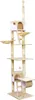 Wiltec Kratzbaum 240-260 cm beige/weiß, Katzenkratzbaum Produktbild-Vorschau 1