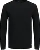 JACK & JONES slim fit trui katoen, O-hals, zwart Produktbild-Vorschau 4