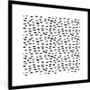 MuchoWow® Gerahmtes Poster Weiß - Punkte - Design - Schwarz Produktbild-Vorschau 1