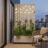 Cloison « Aaskis » avec jardinière à roulettes en acier, Voir les images du produit 8