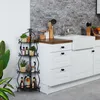 Étagère d'angle en métal Relaxdays, étagère à plantes sur Voir les images du produit 2