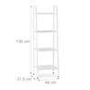 Scaffale da terra Relaxdays, moderno scaffale a scala con 4 Anteprima dell’immagine prodotto 4