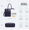 Große Tote-Handtasche Damen mit Metallreißverschlüssen und Produktbild-Vorschau 7